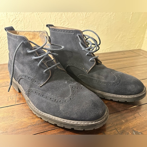 Florsheim blue suede boot size 10.5 - Picture 2 of 5